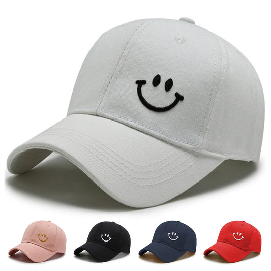 Small Smiley Unisex Cotton Caps - Capwale